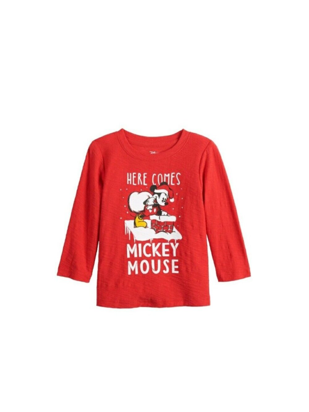 Jumping Beans Baby Boy Christmas Mickey Mouse Santa Graphic Tee 18M